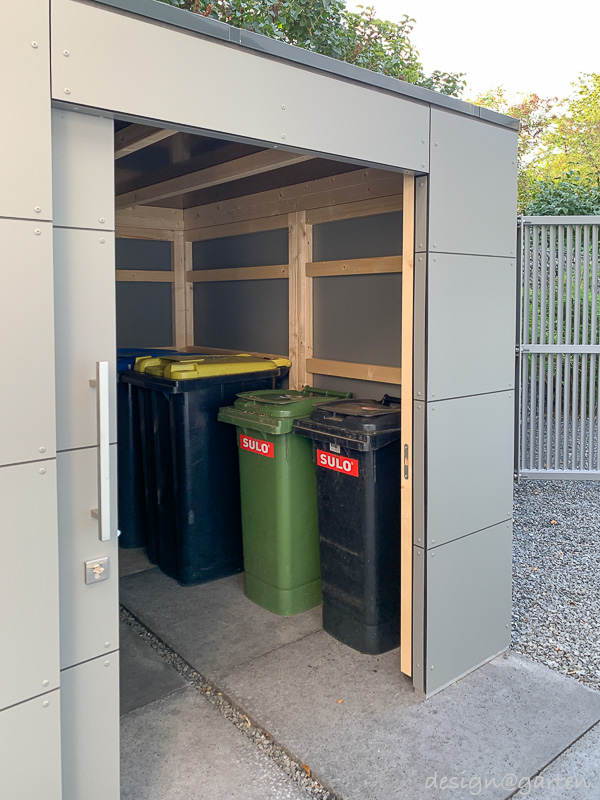 Casetta da giardino con deposito legna: soluzione architettonica in stile Bauhaus 5