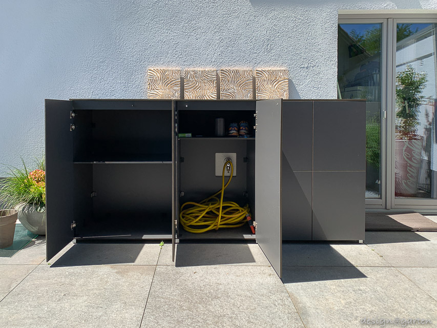 Integrazione intelligente dell'acqua e resistenza dei materiali: credenza su misura per una terrazza moderna 1