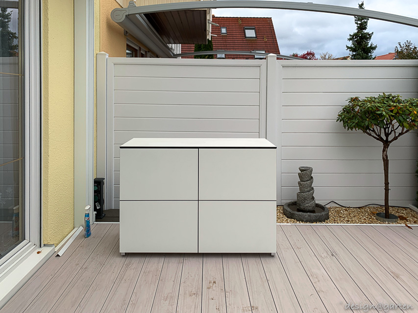 Credenza da esterno resistente alle intemperie come parte della progettazione del giardino a Dresda 2