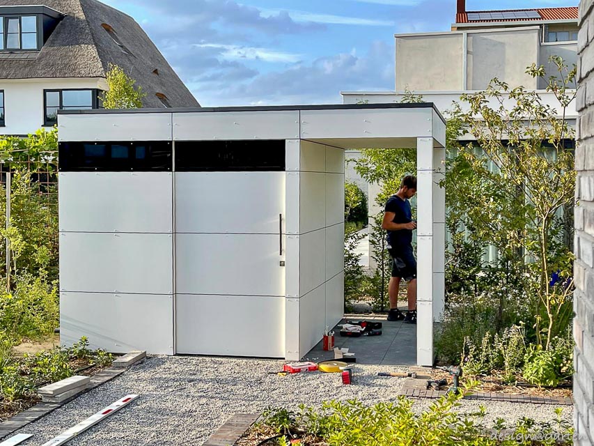 Casetta da giardino di design con pergola a Nimega, Paesi Bassi 12