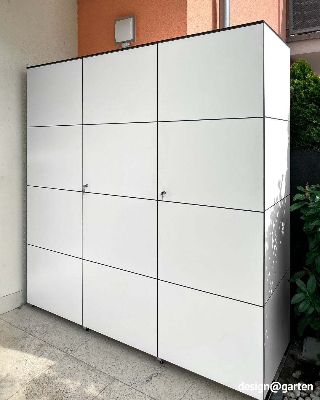 Armadio da terrazza XXL per cuscini, accessori per barbecue e altro 3